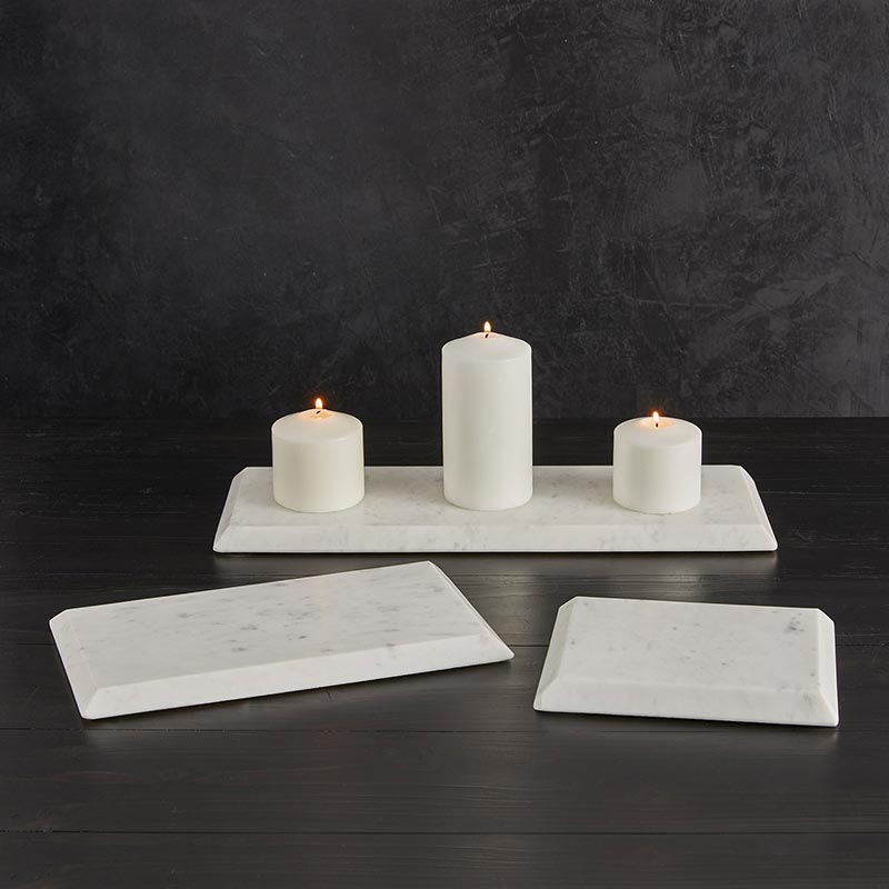 Marble Candle Stand - Bombay Mercantile