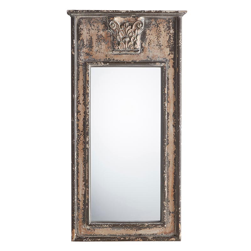 Distressed Wood Mirror - Bombay Mercantile