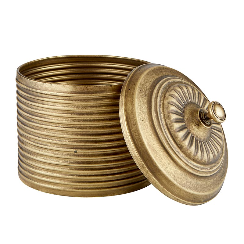 Gold Metal Pot - Bombay Mercantile