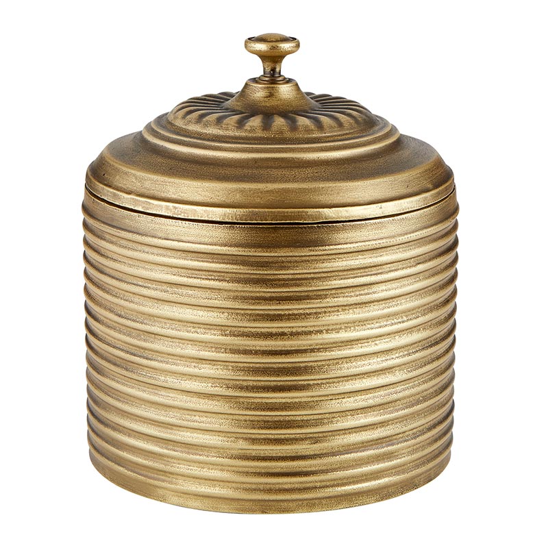 Gold Metal Pot - Bombay Mercantile