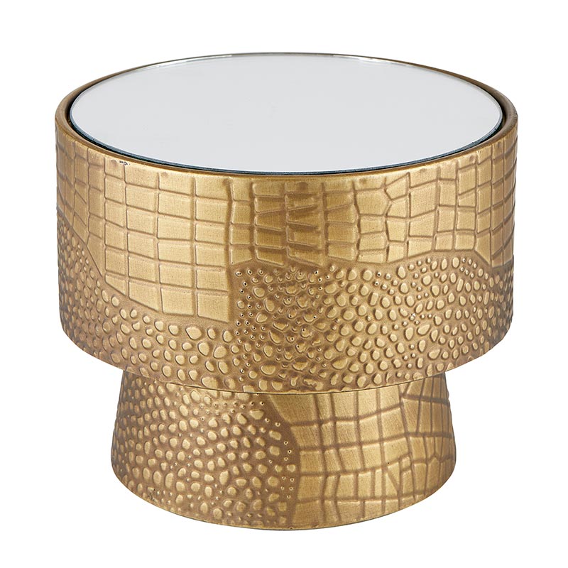 Gold Mirror Top Stand, In increment of 2 - Bombay Mercantile