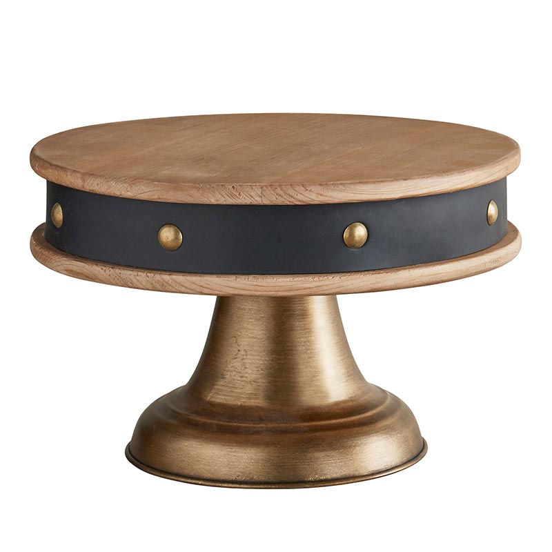 Gold Stud Wood Stand, In increments of 2 - Bombay Mercantile