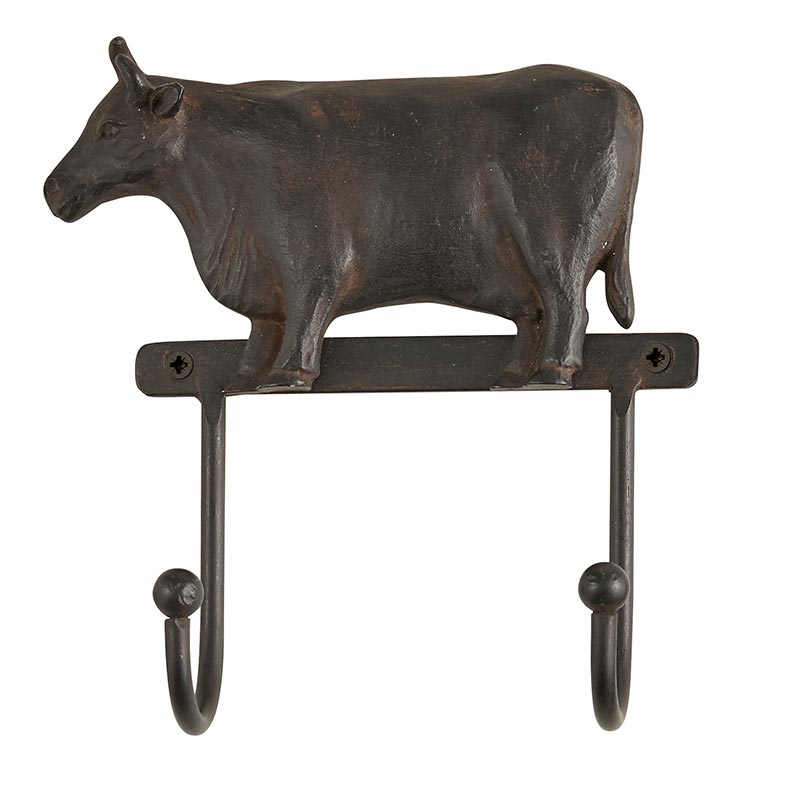Iron Cow Hooks, in increment of 2 - Bombay Mercantile