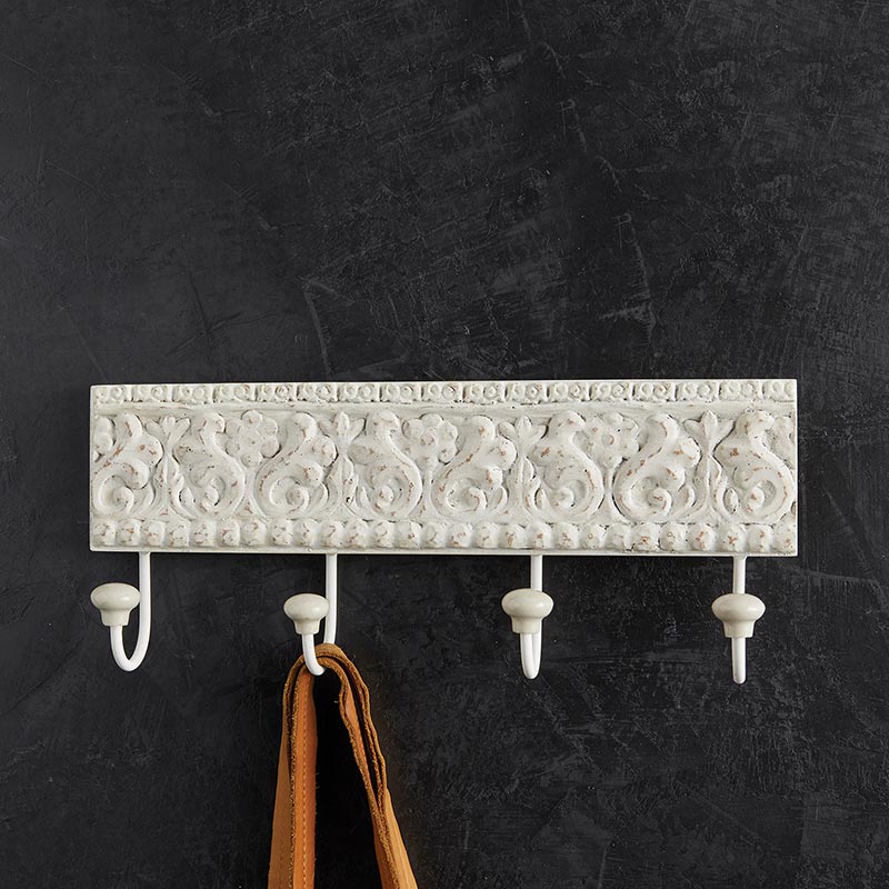 White Iron Hooks, in increment of 2 - Bombay Mercantile