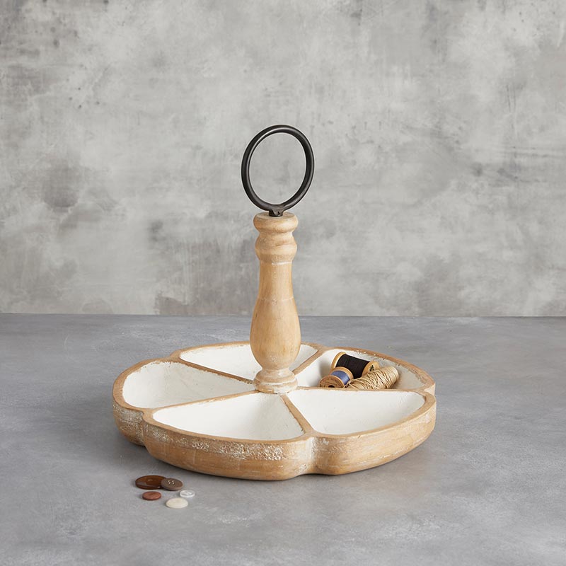 Light Wood Trinket Holder - Bombay Mercantile