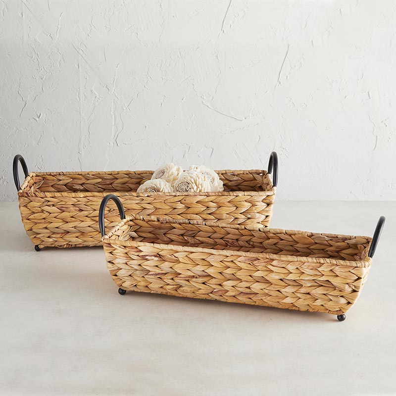 Seagrass Trays - Set of 2 - Bombay Mercantile