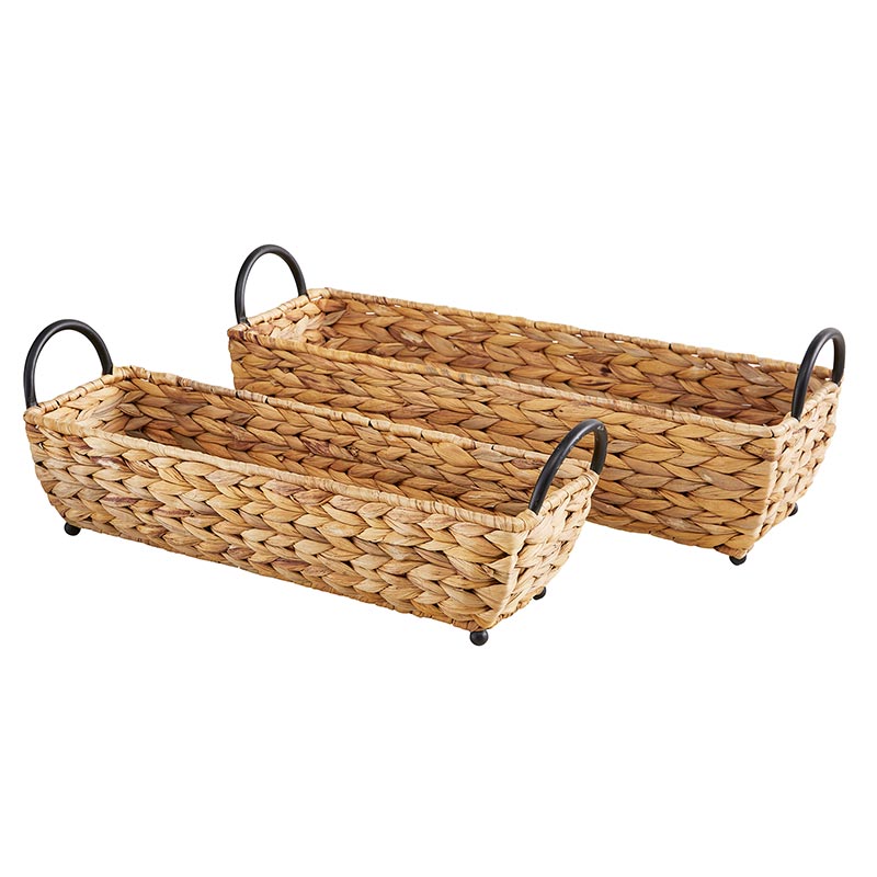 Seagrass Trays - Set of 2 - Bombay Mercantile