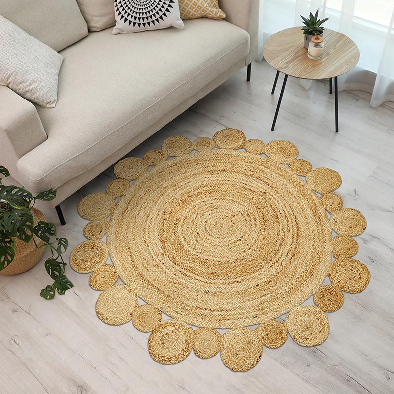 Flower Round Rug - Bombay Mercantile