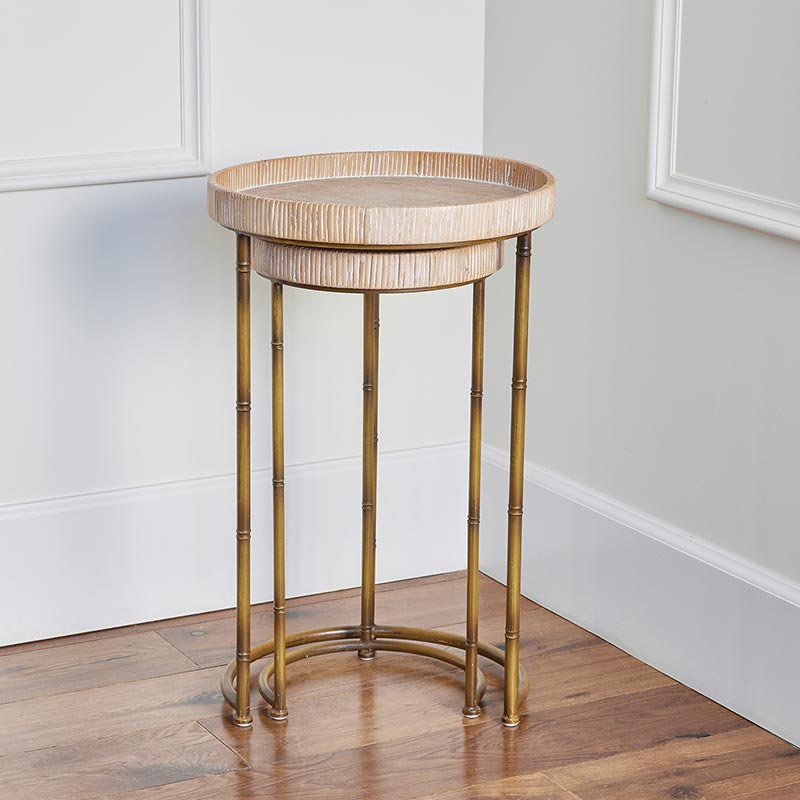 Round Nested Tables - Set of 2 - Bombay Mercantile