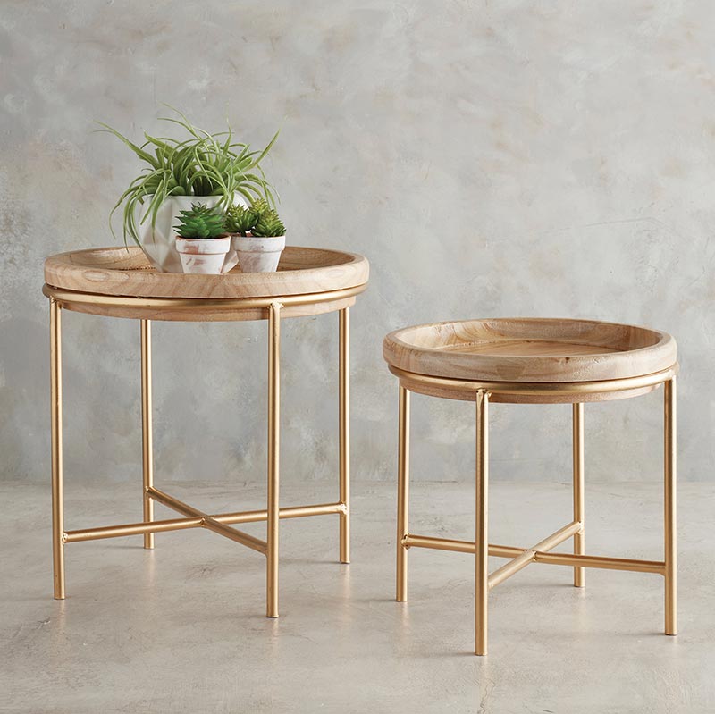 Wood Plant Stands Set - Bombay Mercantile