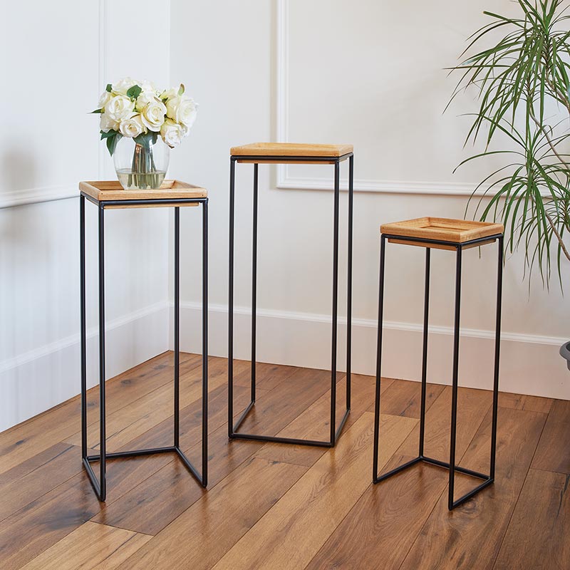 Square Nested Tables - Set of 3 - Bombay Mercantile