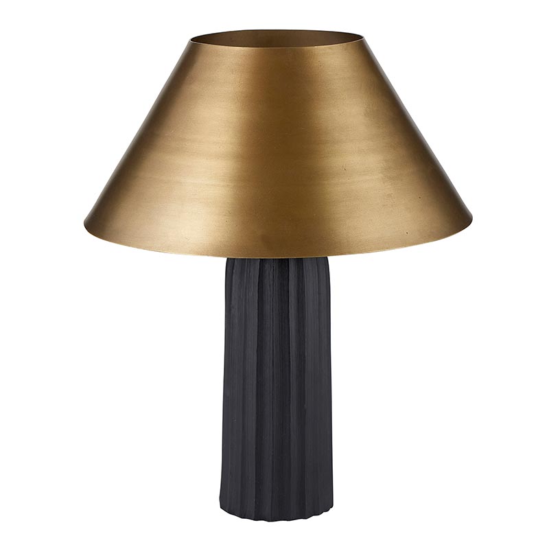 Gold And Black Table Lamp - Bombay Mercantile
