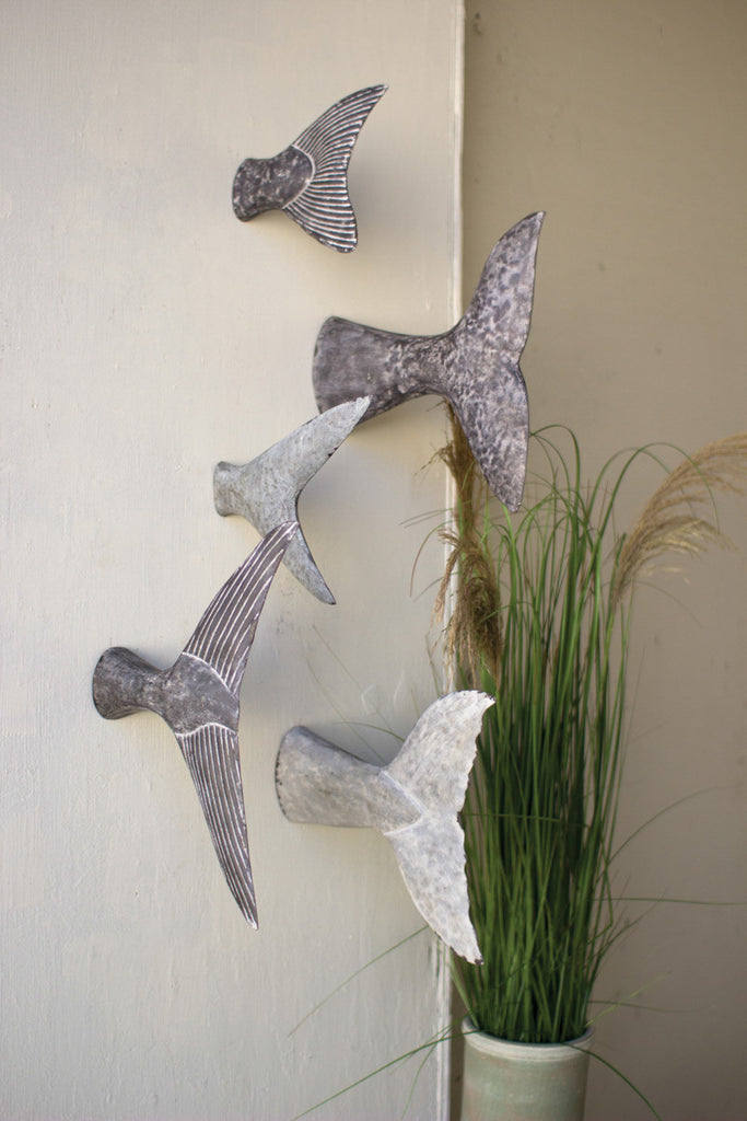 Fish tale sculptures, set of 5 - The Nifty Decor