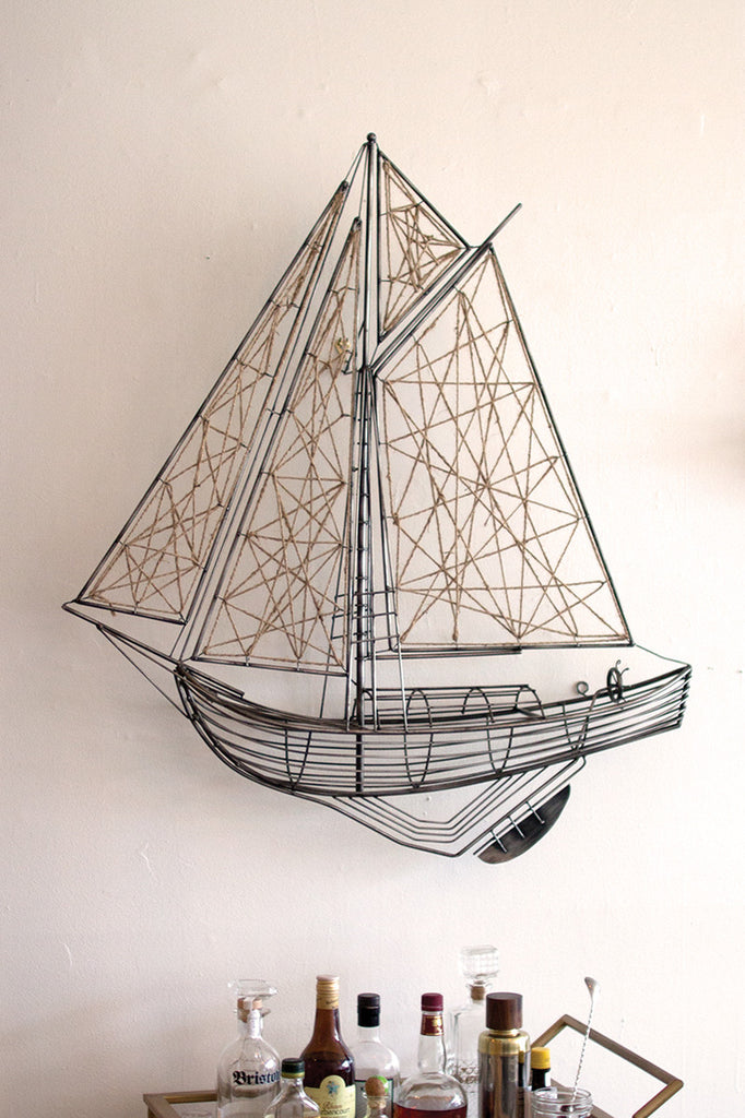 Sailboat wall hanging - The Nifty Decor