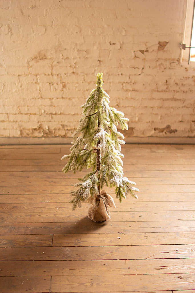 Artificial frosted christmas tree - The Nifty Decor