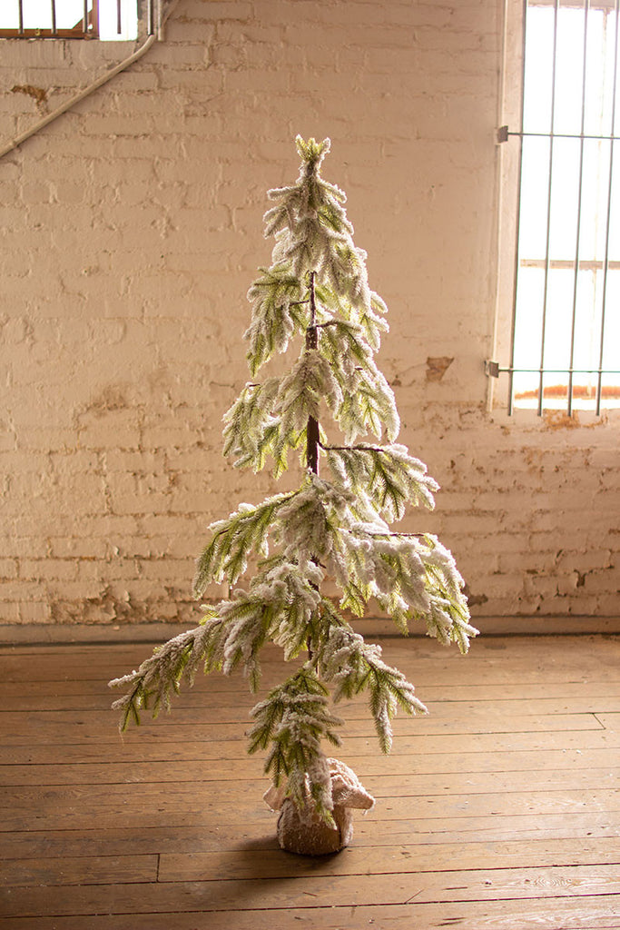 Artificial frosted christmas tree - The Nifty Decor