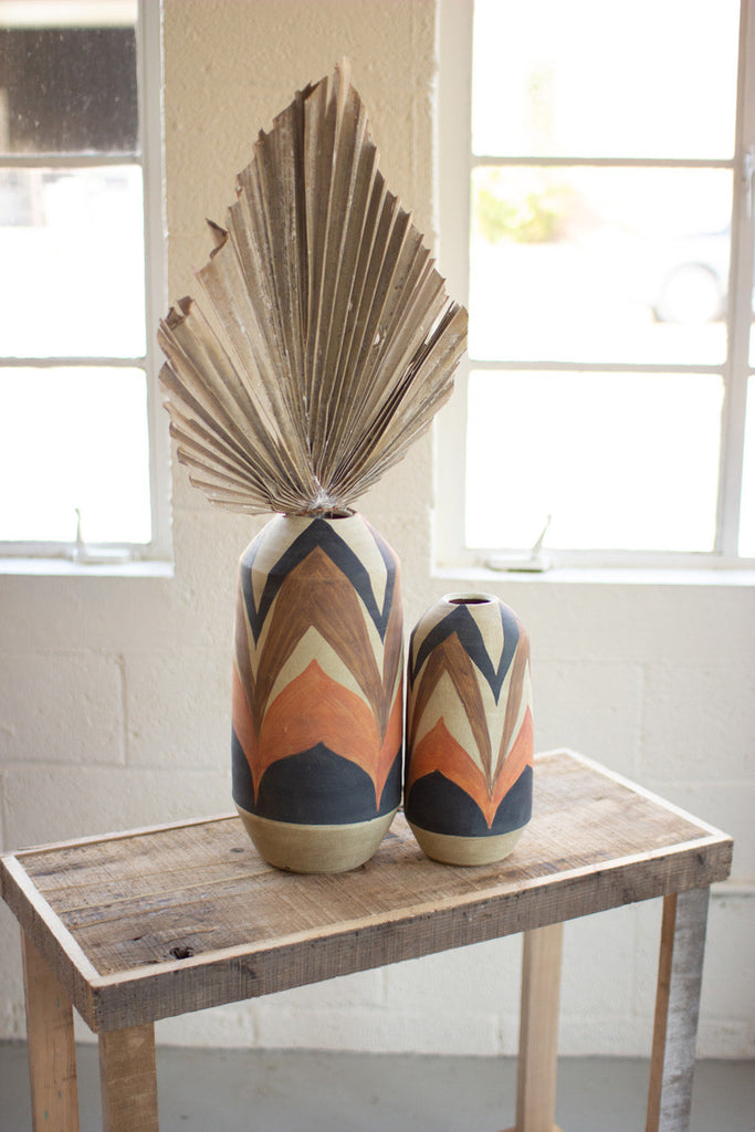 Tan and browns vases, set of 2 - The Nifty Decor