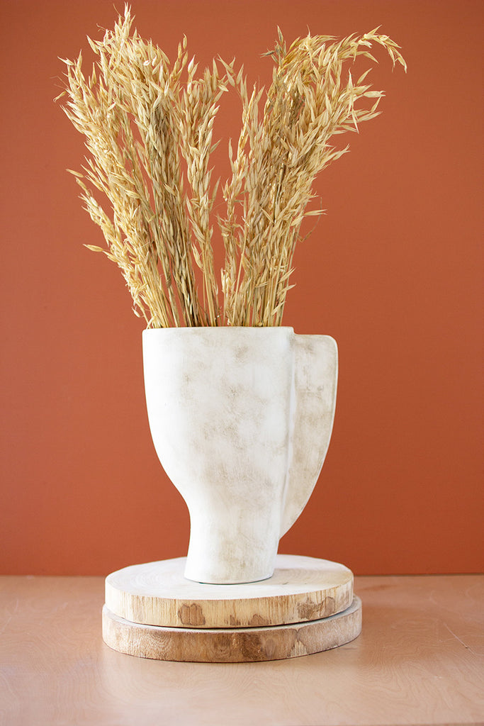 Abstract ceramic vase with handle - The Nifty Decor
