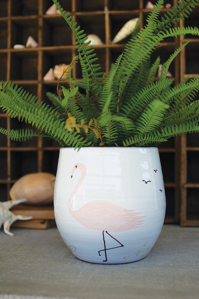 Ceramic flamingo vase - The Nifty Decor
