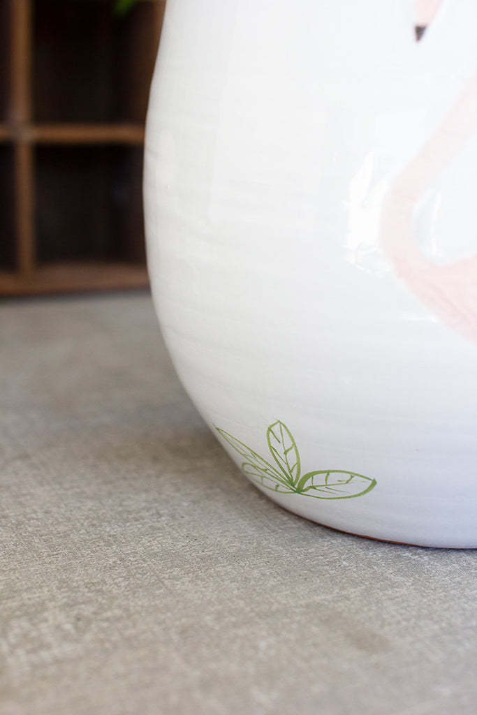 Ceramic flamingo vase - The Nifty Decor