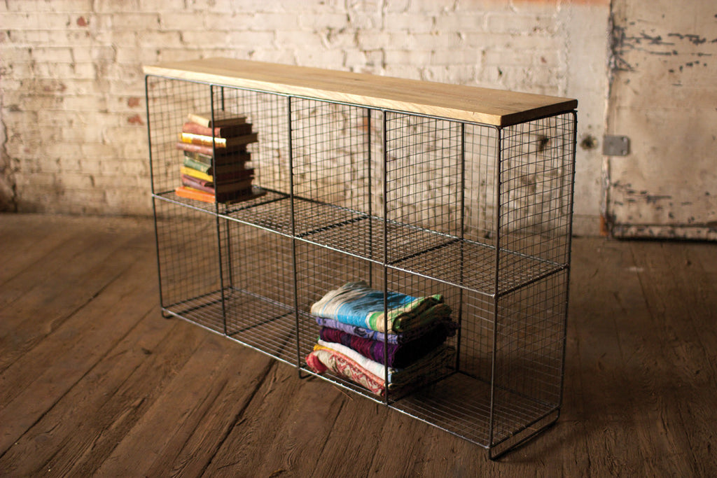 Eight cubby console - The Nifty Decor