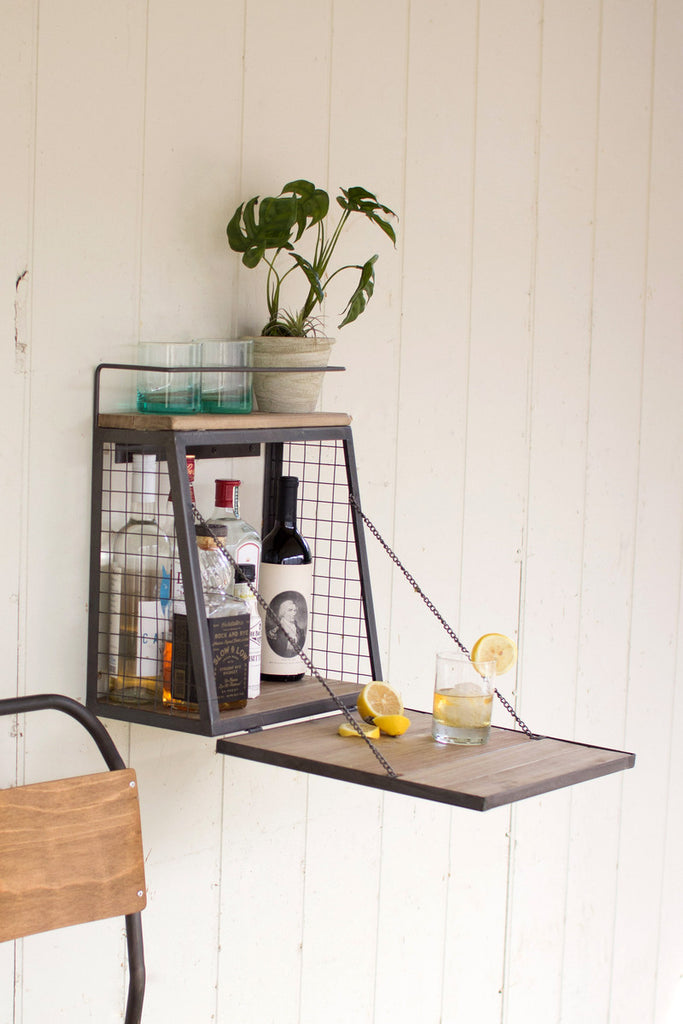 Folding Bar Shelf - The Nifty Decor