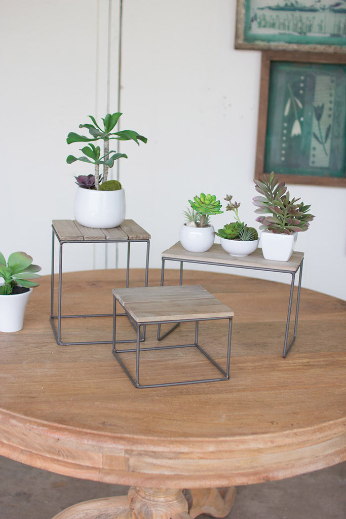Table top risers, set of 3 - The Nifty Decor