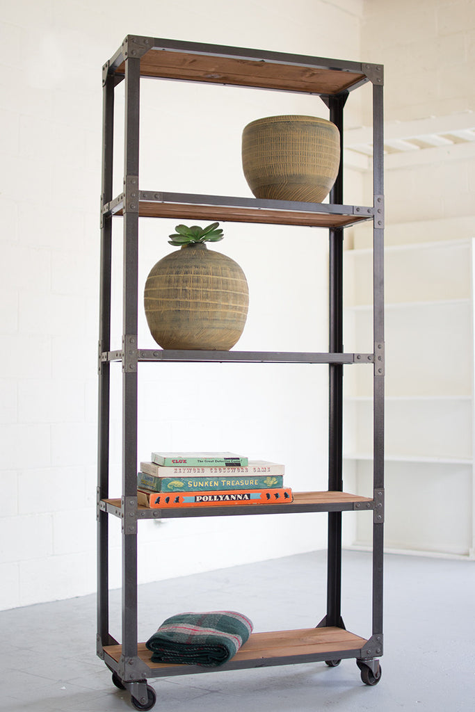 Large iron shelving unit - The Nifty Decor