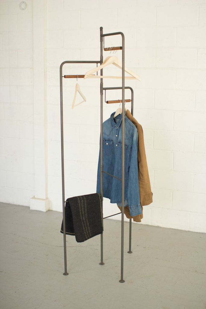 Wood and metal folding rack - The Nifty Decor