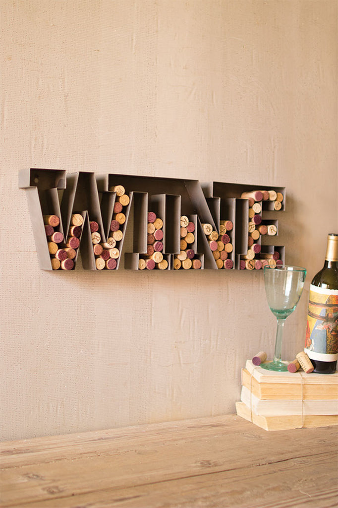 Metal wine cork holder - The Nifty Decor
