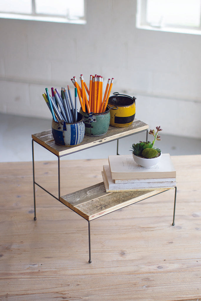Two tiered display stands - The Nifty Decor