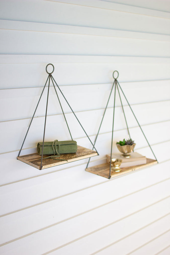 Triangle shelves, set of 2 - The Nifty Decor