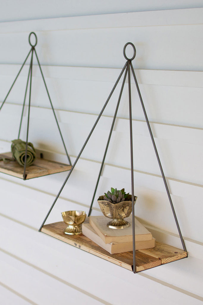 Triangle shelves, set of 2 - The Nifty Decor