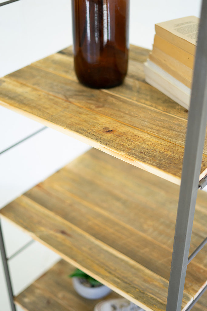 Adjustable wood shelves - The Nifty Decor