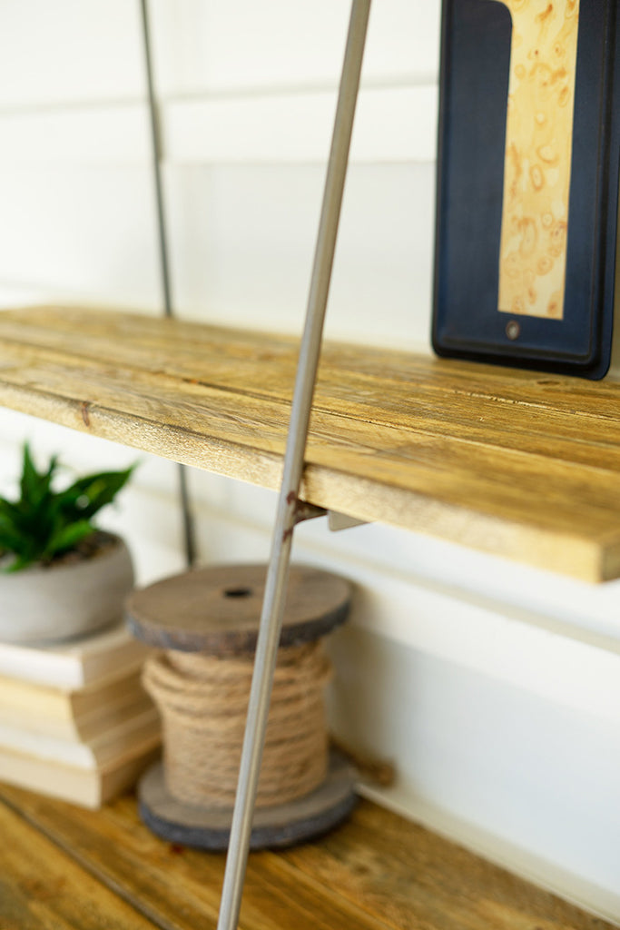 Shelf with wire mesh top - The Nifty Decor