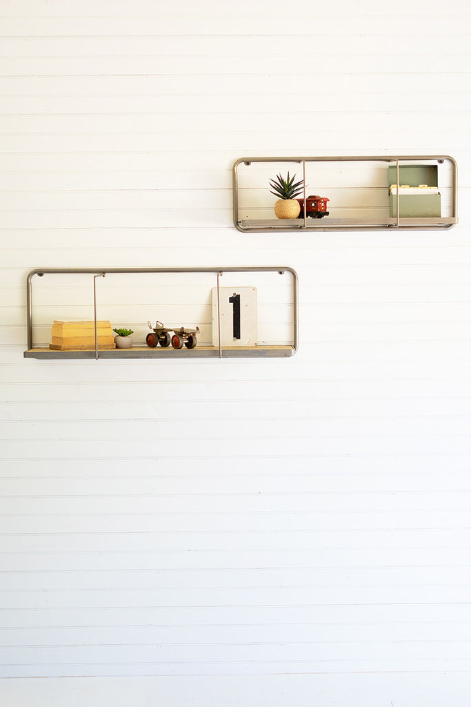 Fold down shelves, Set of 2 - The Nifty Decor