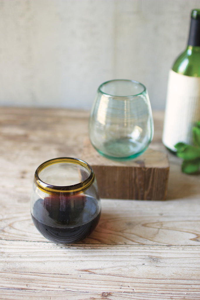 Stemless wine glass - The Nifty Decor