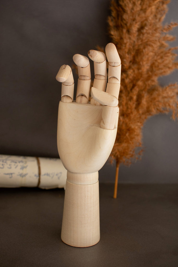 Wooden hand artists' mannequin - Bombay Mercantile