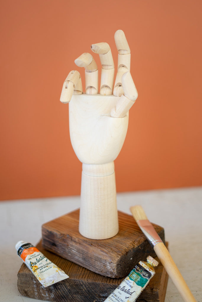 Wooden hand artists' mannequin - Bombay Mercantile