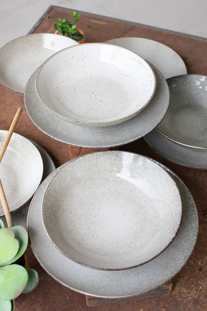 Ceramic dinner plate & bowl, set of 2 - The Nifty Decor