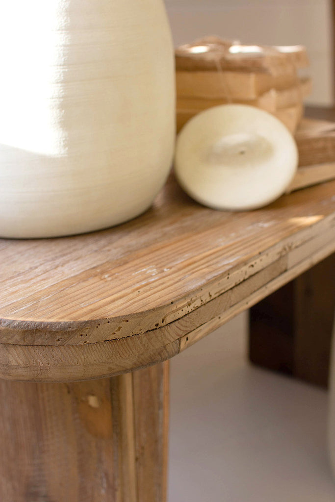 Recycled wooden bench - Bombay Mercantile