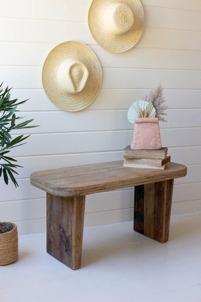 Recycled wooden bench - Bombay Mercantile