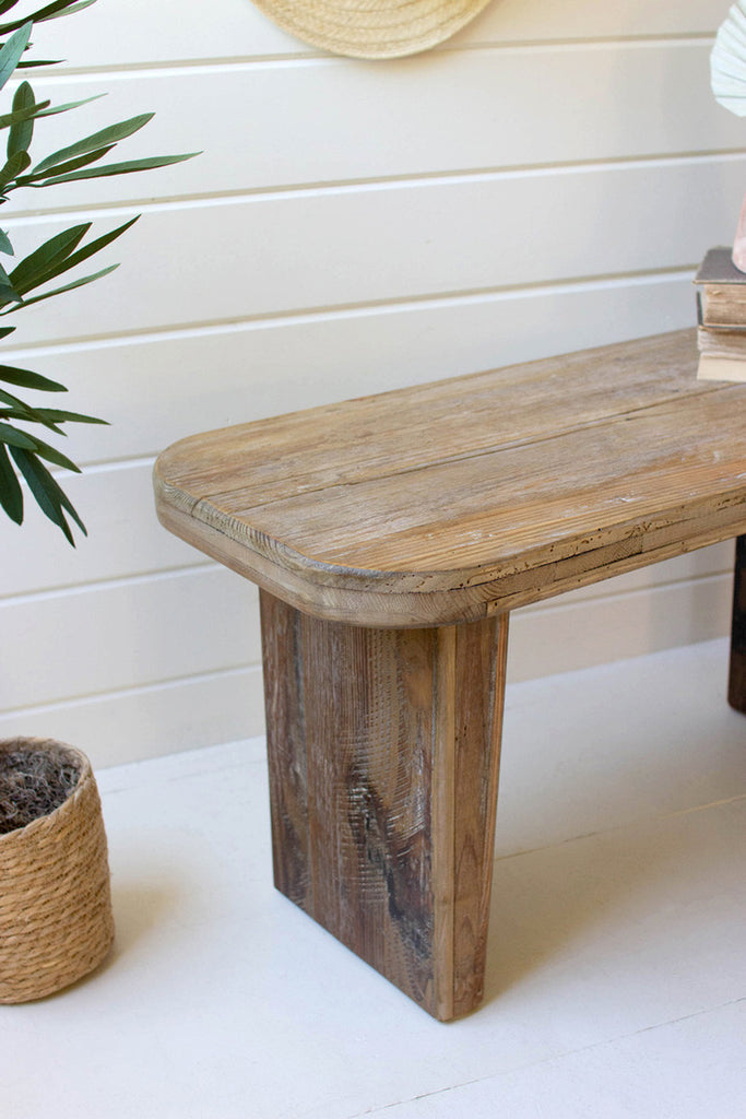 Recycled wooden bench - Bombay Mercantile