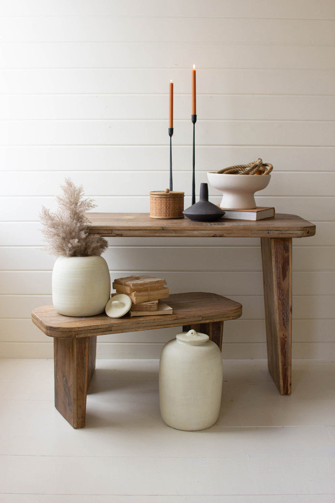 Recycled wooden bench - Bombay Mercantile