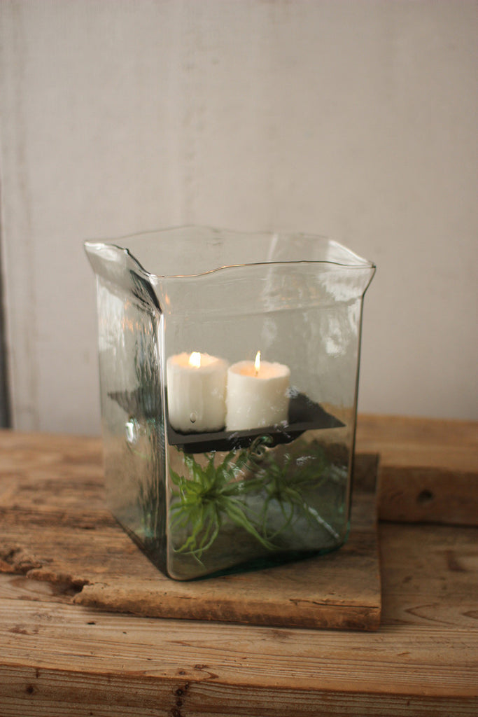 Square candle hurricane - The Nifty Decor