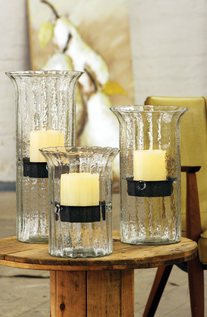 Large glass candle cylinder - The Nifty Decor