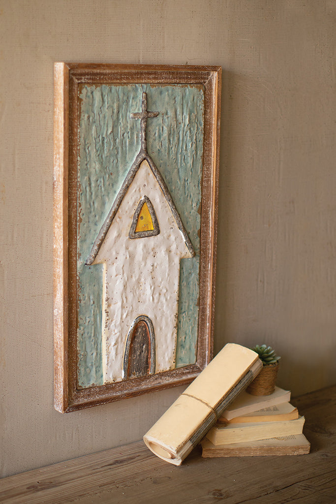 Painted metal church - The Nifty Decor