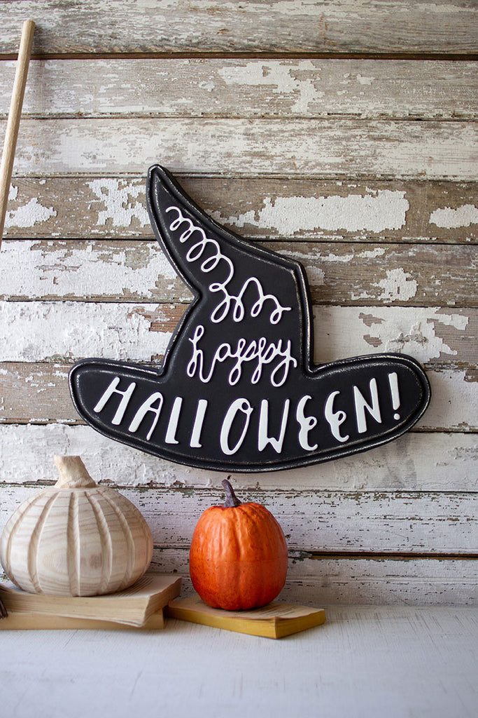 Happy halloween metal witch hat - The Nifty Decor
