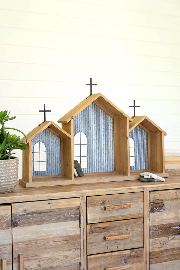 Wood and metal church - Bombay Mercantile