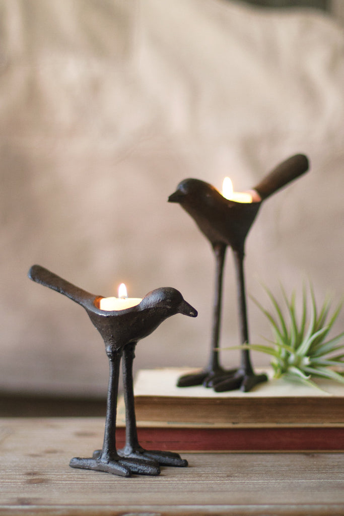 Bird tea light holders, set of 2 - The Nifty Decor